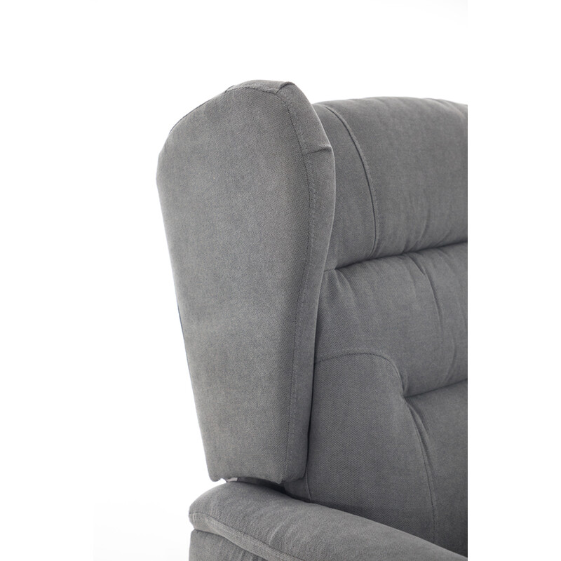 Fotoliu relaxant COMFORT cu funcție de masaj și încălzire, material textil antracit (Piesă folosită)