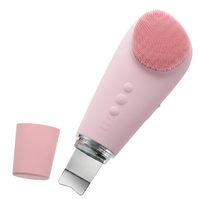 Spatulă facială cu ultrasunete 2 în 1