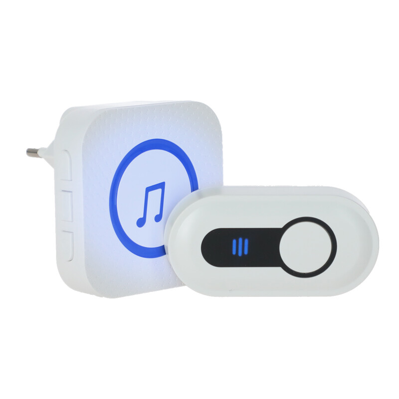Set receptor și sonerie wireless cu semnalizare luminoasă CC19