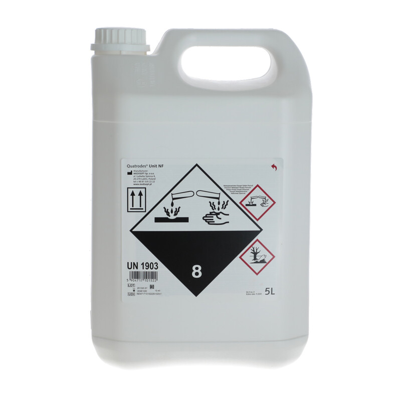 Concentrat pentru curatarea aparatelor de aspiratie Quatrodes Unit NF, 5 l