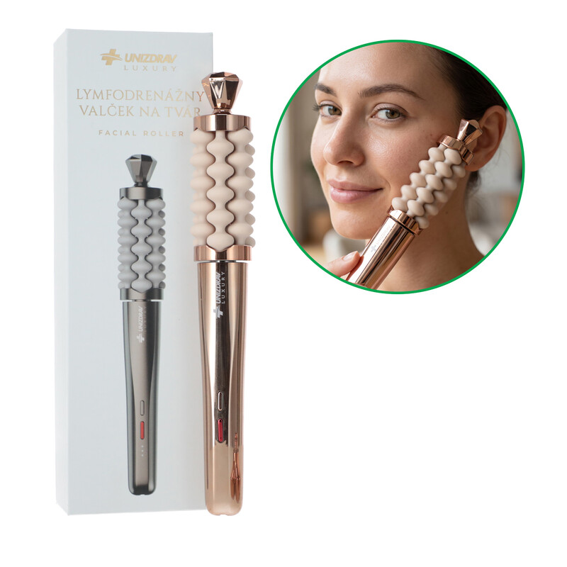 Rolă facială de drenaj limfatic UNIZDRAV Luxury