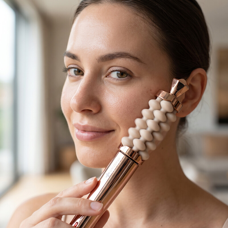 Rolă facială de drenaj limfatic UNIZDRAV Luxury