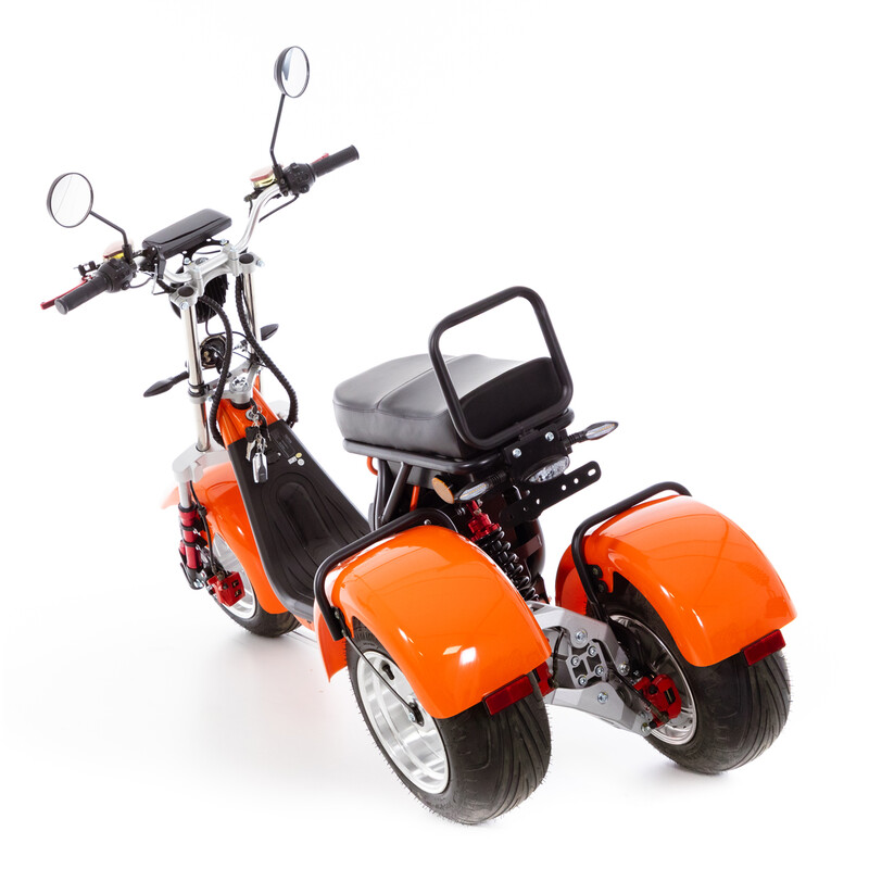 Chopper electric UNIZDRAV EasyRide, portocaliu
