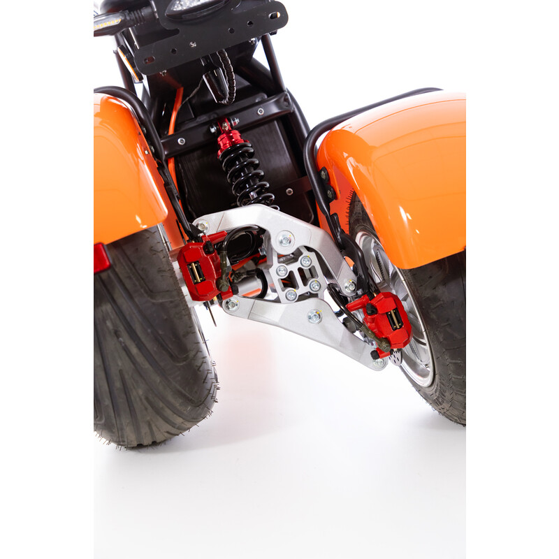 Chopper electric UNIZDRAV EasyRide, portocaliu