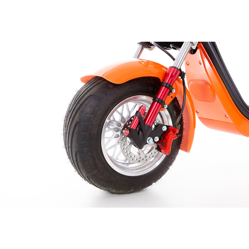 Chopper electric UNIZDRAV EasyRide, portocaliu