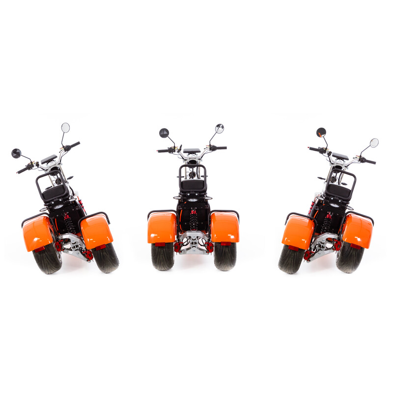 Chopper electric UNIZDRAV EasyRide, portocaliu