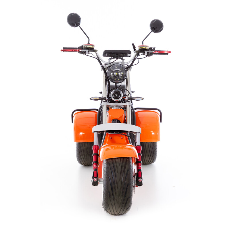 Chopper electric UNIZDRAV EasyRide, portocaliu