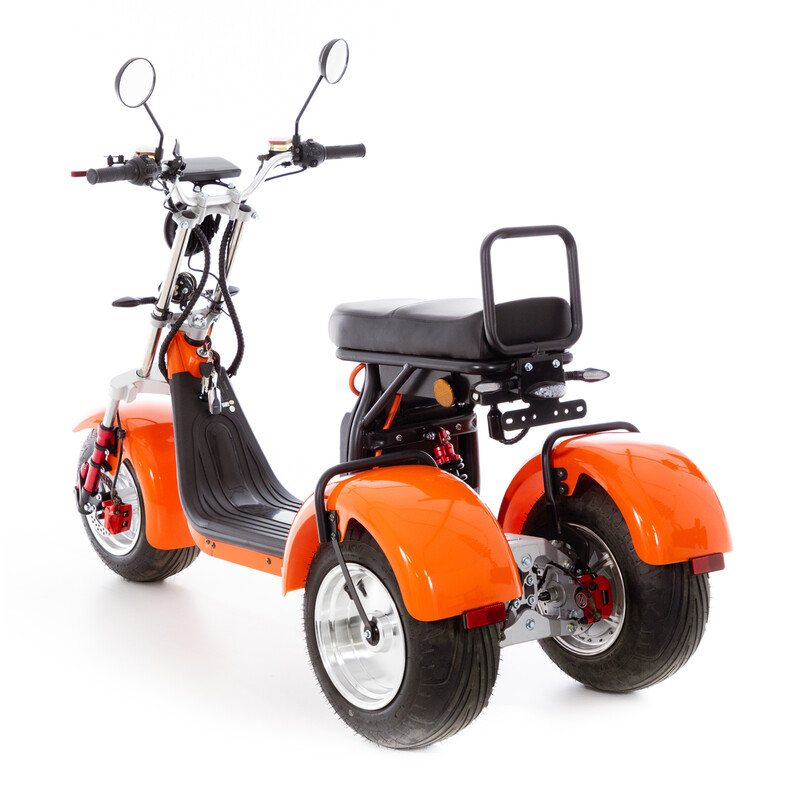 Chopper electric UNIZDRAV EasyRide, portocaliu