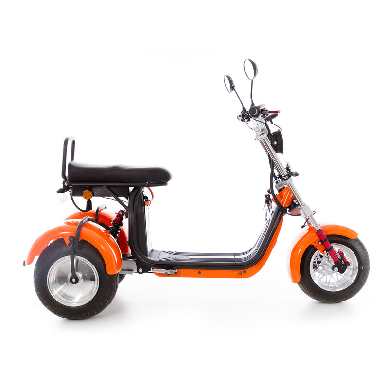 Chopper electric UNIZDRAV EasyRide, portocaliu