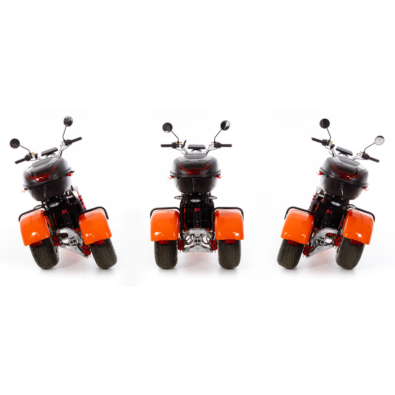 Chopper electric UNIZDRAV EasyRide, portocaliu