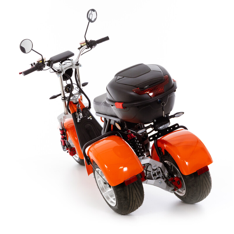 Chopper electric UNIZDRAV EasyRide, portocaliu