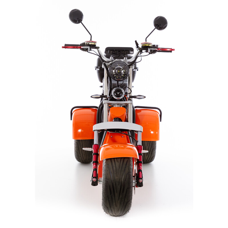 Chopper electric UNIZDRAV EasyRide, portocaliu